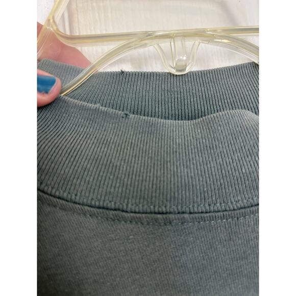 VTG 90s Looney Tunes Warner Bros Mock Neck Embroidered Top Size XL Green - Picture 7 of 7